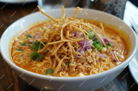  Khao Soi: Una explosión de sabores picantes y cremosos en las calles de Mae Sot!